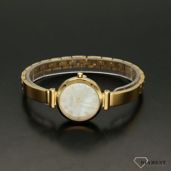 Zegarek damski Bruno Calvani BC9500 złoty perłowa biała tarcza. Złoty zegarek damski z piękną biała tarczckiej kolorystyce. Zegarek damski w złotej kolorystyce to świetny po (4).jpg